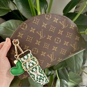 Authentic: Vintage, Louis Vuitton Trousse Demi Ronde pouch converted to Bag